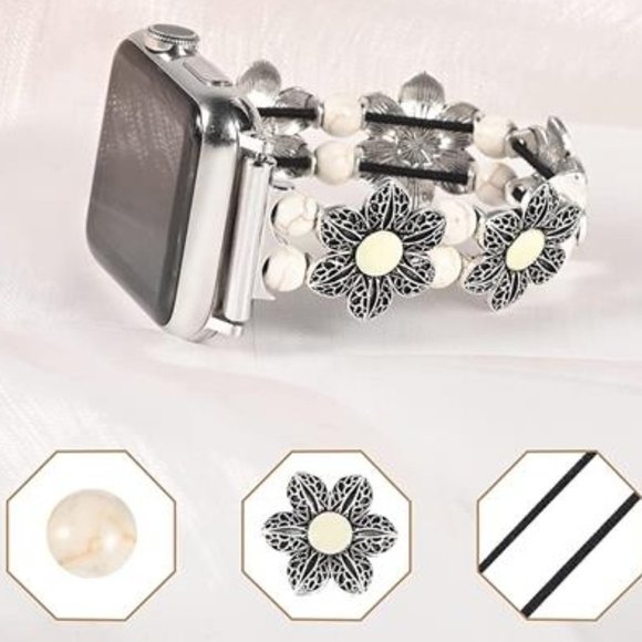 NEW Boho Luxury Floral Apple Watch Band main image 4